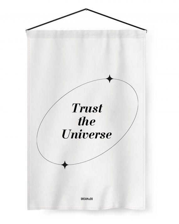 Motivational tapestry Trust the Universe Flag