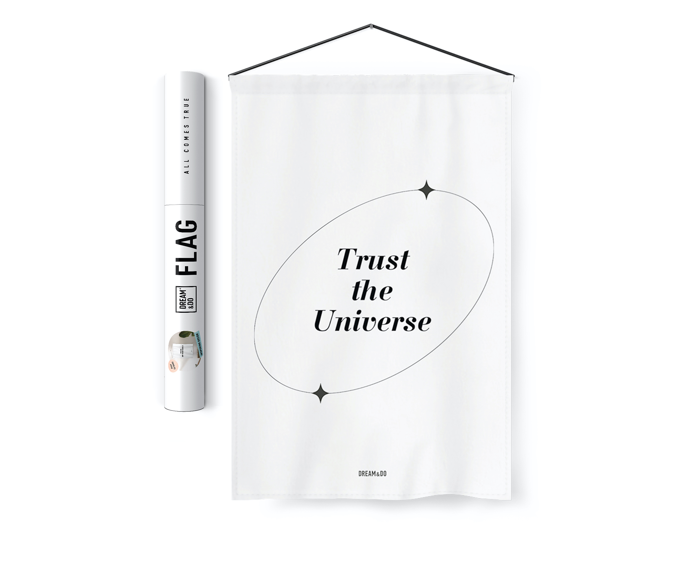 Motivational tapestry Trust the Universe Flag